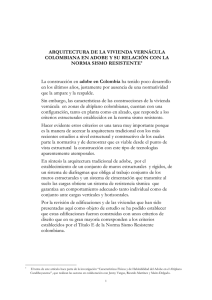 ARQUITECTURA DE LA VIVIENDA VERNÁCULA COLOMBIANA