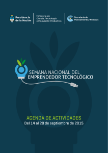 agenda de actividades - Ministerio de Ciencia, Tecnología e