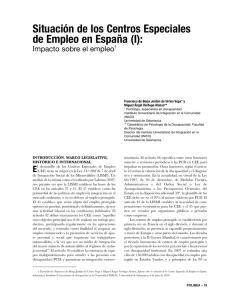 Situación de los Centros Especiales de Empleo en España (I):