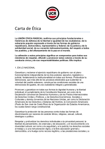 Carta de etica - Unión Cívica Radical
