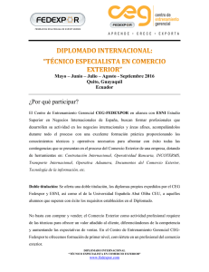 FEDEXPOR - Diplomado Internacional de Comercio Exterior