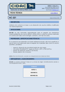 AC-221 - cidac.es EPDM Fabricantes de Láminas de caucho EPDM