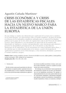 Crisis económica y crisis de las estadísticas fiscales