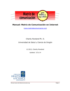 Manual: Matriz de Comunicación en Internet