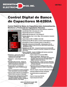 Control Digital de Banco de Capacitores M-6280A