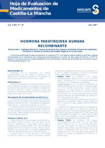 hormona paratiroidea humana recombinante