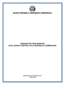 REQUISITOS PARA INVERTIR EN EL BANCO CENTRAL DE LA