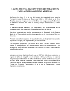 H. JUNTA DIRECTIVA DEL INSTITUTO DE SEGURIDAD SOCIAL