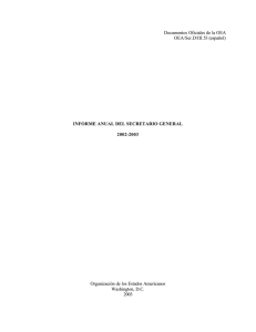 Fondo Regular 2001 Informe de Ejecucion Presupuestaria de enero