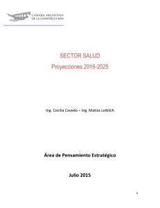 SECTOR SALUD Proyecciones 2016-2025