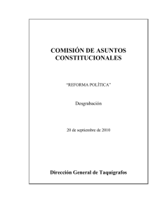 comisión de asuntos constitucionales