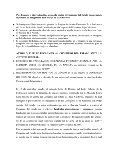 Demanda al Congreso del Estado de Baja