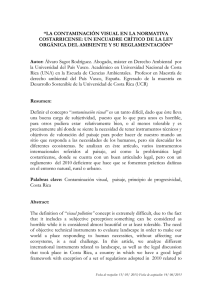 la contaminación visual en la normativa costarricense: un encuadre