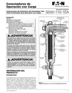 S550-110-1EA Instrucciones de Instalacion del
