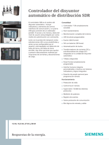 Controlador del disyuntor automático de distribución SDR