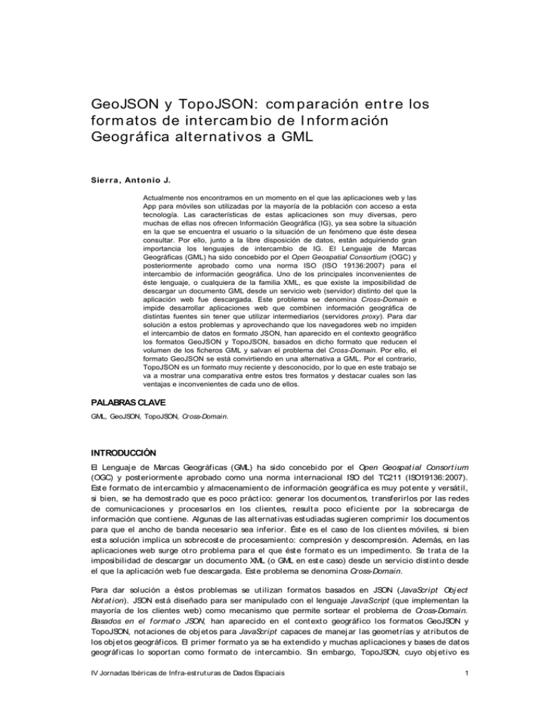 GeoJSON y TopoJSON: comparación entre los formatos de