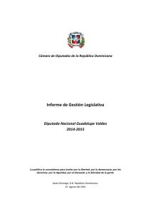 Informe de Gestión Legislativa