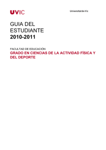 CIENCIAS DE LA ACTIVIDAD F&Iacute;SICA Y DEL DEPORTE