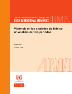 VIOLENCIA EN LAS CIUDADES DE MÉXICO