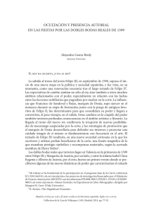 ocultación y presencia autorial en las fiestas por las dobles