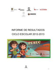 informe de resultados ciclo escolar 2012-2013