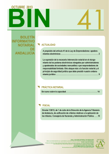BIN número 41.pub - Ilustre Colegio Notarial de Andalucía