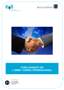 curs avançat en l`àmbit jurídic internacional