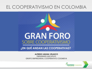 EL COOPERATIVISMO EN COLOMBIA