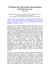 ¿Por Qué Soy Así? - Charles H. Spurgeon