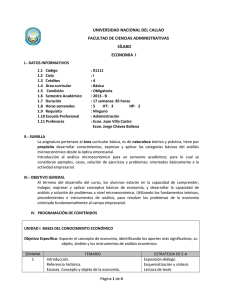 6. ECONOMIA I - Universidad Nacional del Callao.