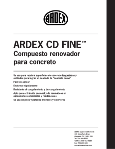 ARDEX CD FINE™ Compuesto renovador para