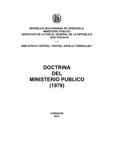 Doctrina del Ministerio Público del año 1979