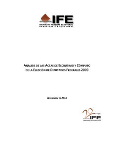 análisis de las actas de escrutinio y cómputo de la elección de