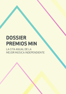 DOSSIER PREMIOS MIN - Premios de la Música Independiente