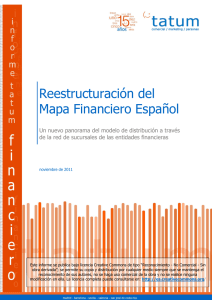 Reestructuración del mapa financiero español