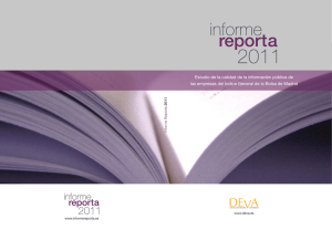Informe reporta 2011