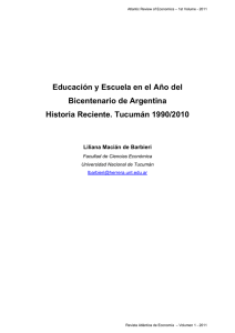 Educación y Escuela en el Año del Bicentenario de Argentina