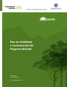 Plan de Visibilidad y Comunicación del Programa BioCAN
