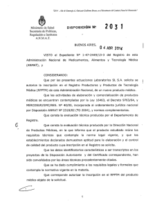 2031-14 - laboratorios sl s.a. - inscripcion