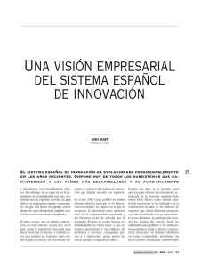 Una visión empresarial del sistema español de innovación