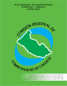PLAN REGIONAL DE COMPETITIVIDAD FLORENCIA – CAQUETÁ
