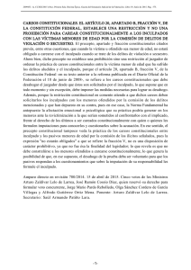 CAREOS CONSTITUCIONALES. EL ARTÍCULO 20, APARTADO B