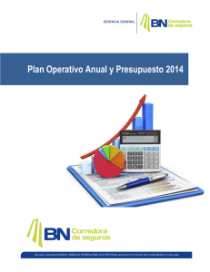 BNCS-075-2014 Plan 2014 - Banco Nacional de Costa Rica