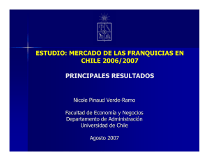 ESTUDIO: MERCADO DE LAS FRANQUICIAS EN CHILE 2006