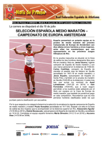 selección española medio maratón – campeonato de europa