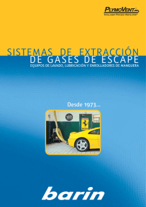 Sistemas de extraccion de gases de escape