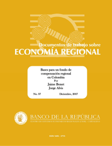 Bases para un fondo de compensación regional en Colombi aa