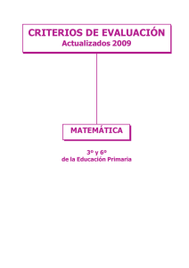 Criterios Matemática Primaria. - Repositorio Institucional del