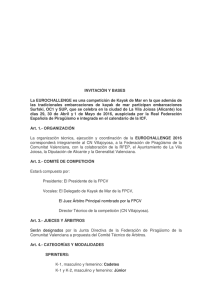 Invitación y bases - Federación Española de Piragüismo