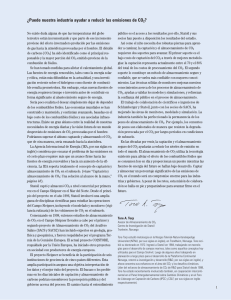 ¿Puede nuestra industria ayudar a reducir las emisiones de CO2?